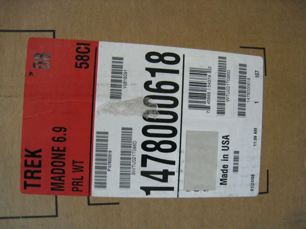 Madone Packing Label