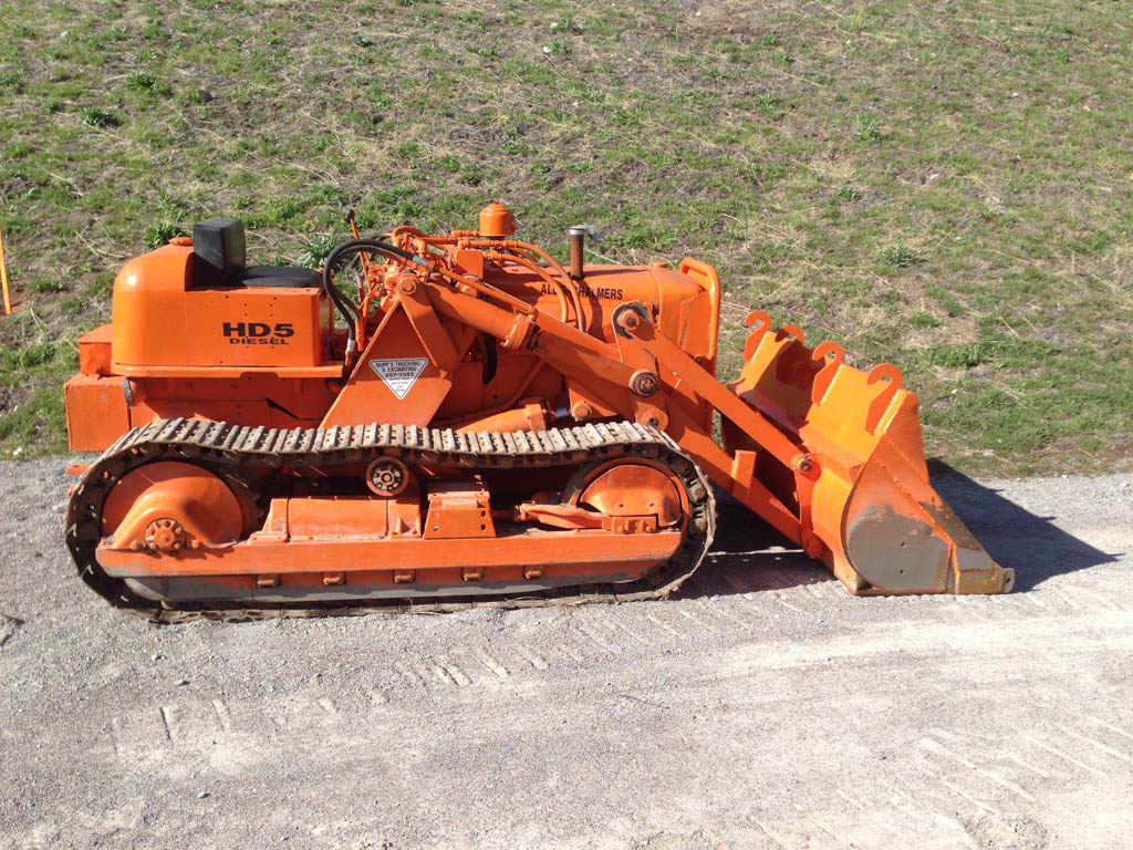 Orange bulldozer